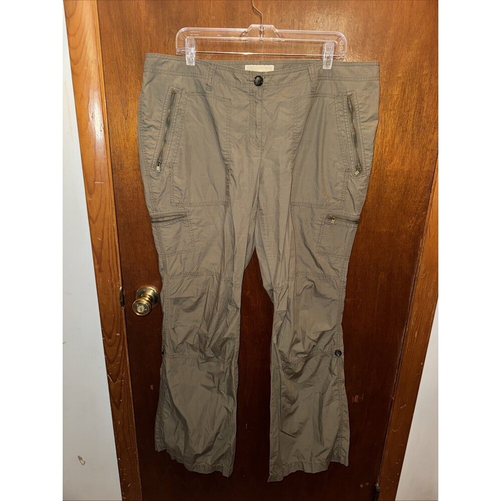 Michael Michael Kors Womens Olive Green Cargo Pants Size 16 Y2K